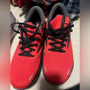 Red Brooks Sneakers, worn ONCE!